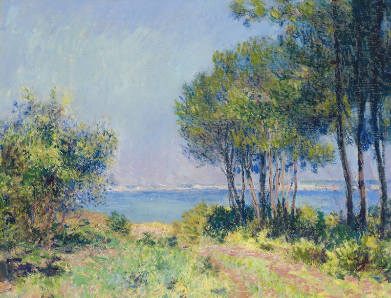2K, picture, Fir in Varangeville, Claude Monet, landscape