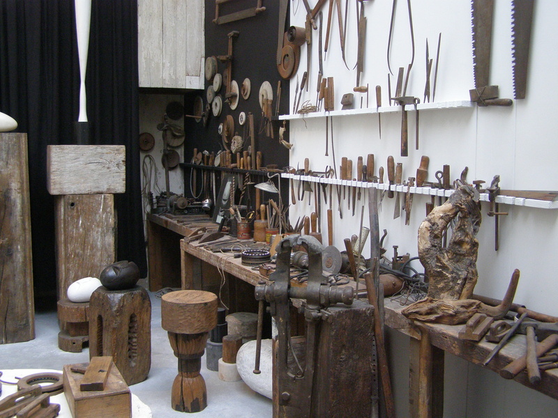 abundance, business, large group of objects, day, work tool, variation, 2K, indoors, still life, brancusi, paris, artist, art museum, tools, old, collection