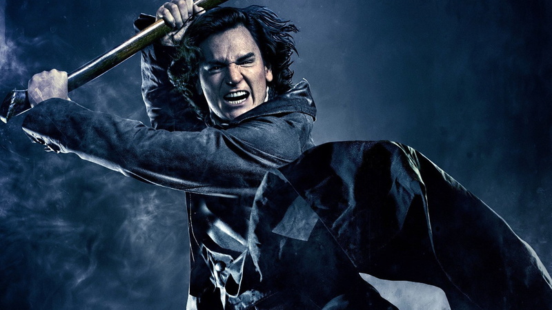 one person, adult, studio shot, anger, shouting, fear, weapon, emotion, portrait, evil, dark, 1080P, horror, spooky, negative emotion, men, abraham lincoln vampire hunter