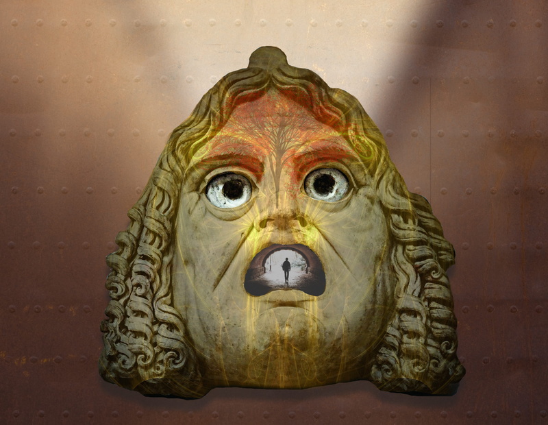creepy, human representation, carving - craft product, creativity, ceramic, no people, wall - building feature, fantasy, atmosphere, weird, indoors, craft