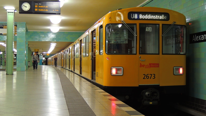 track, rail transportation, capital, german, european, transport, public transportation, downtown, land vehicle, tower, metro, city, alexanderplatz, clock