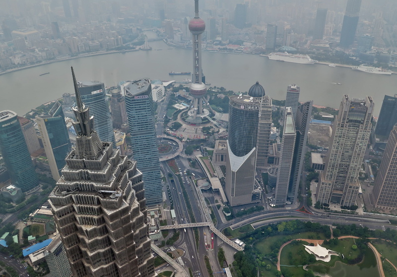 pudong, architecture, residential district, China, tv tower, skyscrapers, tall - high, travel destinations, crowd, travel, aerial view, Shanghai, Skyscraper