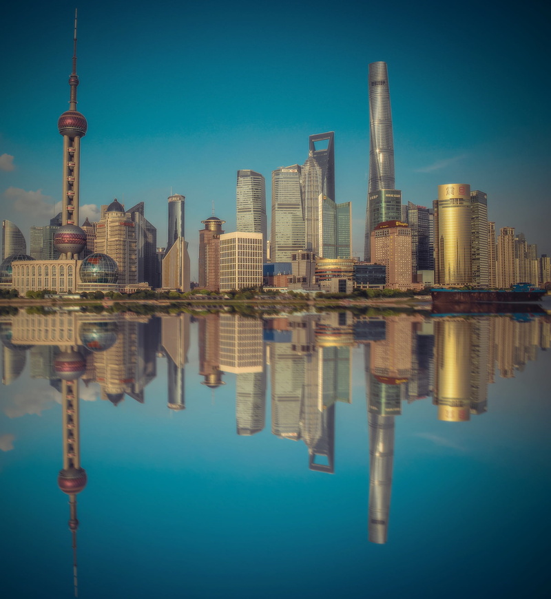 skyscraper, modern city, 1080P, city, buildings, river, urban Scene, displaying, modern, architecture, tower, shanghai, china, tall - high, no people