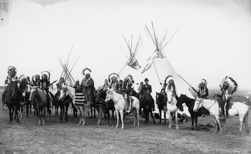 historic, monochrome, Native Americans, 2K