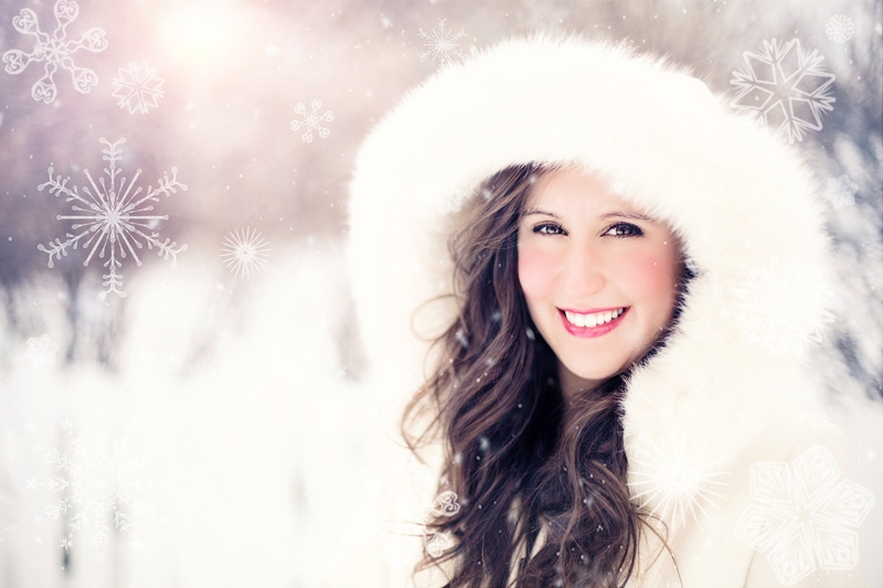 smiling, people, warm clothing, celebration, joy, adult, white, cold temperature, snowflake, season, hooded, fur hat, women, hat, fashion, caucasian Ethnicity