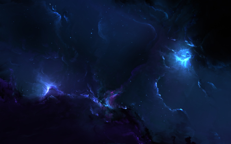 fantasy, outdoors, space, nebulae, black, backgrounds, digitalillustration, blue, abstract, astronomy, abstract backgrounds, sky, darkblue, smoke - physical structure
