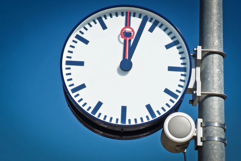 minutes, shape, instrument of time, traffic, timer, metal, notification, outdoors, clock face, technology, blue background, clock hand, close-up, clock