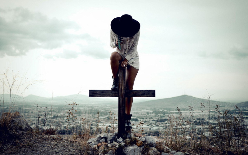 leather, 1080P, black, 1920x1200, cross, cardigan, women, woman, white, girl, girls, boots, hat, s, rock, work