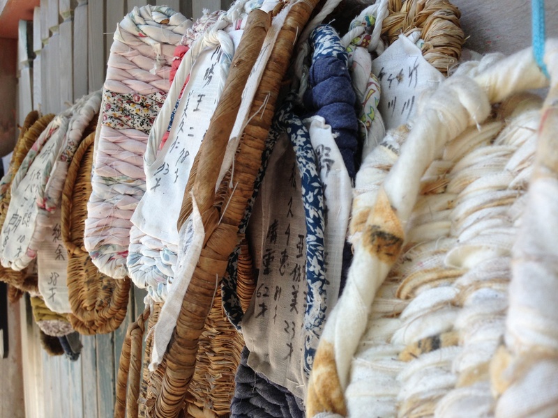 market, business, pilgrimage, sale, textile, temple, slippers, woven, choice, still life, retail, indoors, shinto, high angle view, collection, 2K, variation