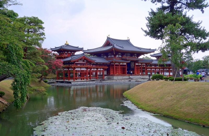 building exterior, day, plant, sky, 4K, lake, place of worship, reflection, japan, outdoors, tourism, travel destinations, spirituality, famous, water
