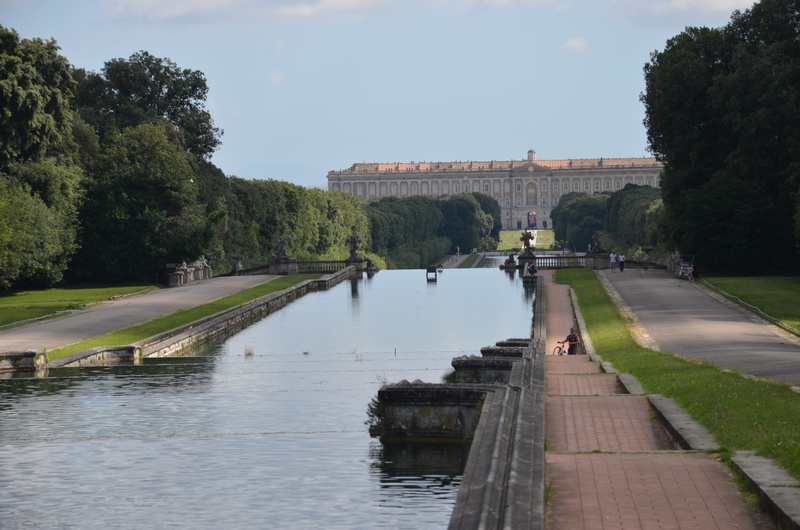 sky, bridge, travel destinations, history, water, the past, plant, lake, the royal palace of caserta, 4K, outdoors, campania, architecture, no people