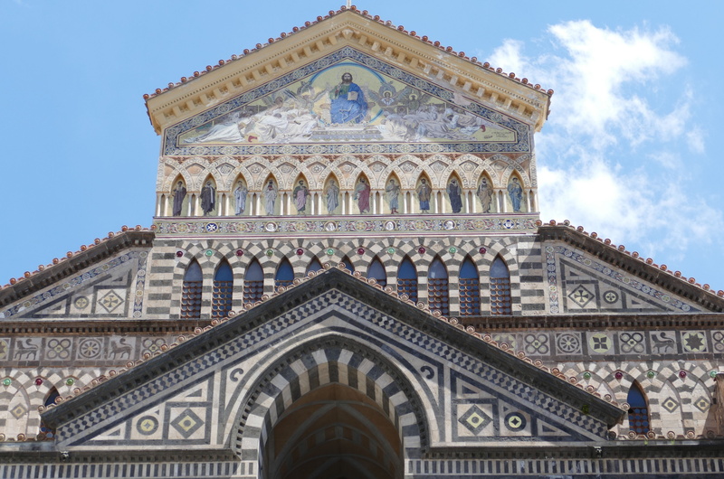 religion, church, low angle view, day, place of worship, historically, 4K, built structure, travel, no people, campania, dom, the past, pattern, building