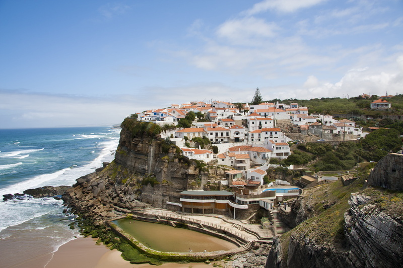 costa, land, horizon over water, high angle view, 4K, italy, coastline, nature, rock, residential district, beauty in nature, azenhas do mar, building