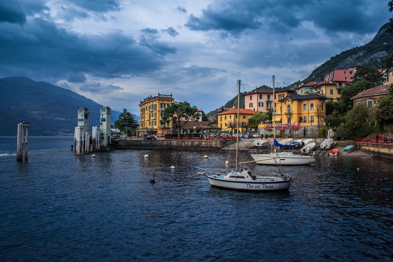 home, Varenna, boats, Italy, sea, Lombardy, landscape, mountains, 5K, municipality