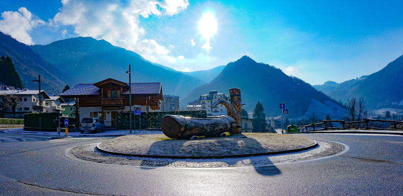 built structure, day, cloud - sky, building, nature, fontana, mountain, italy, architecture, road, mountain range, 5K, building exterior, lombardy, round