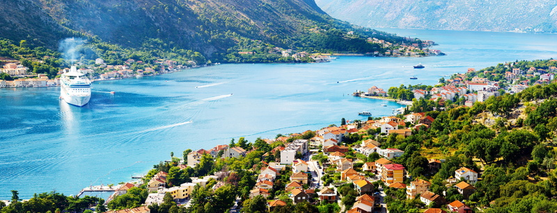 Home, The Boka Kotorska, Montenegro, 5K, Ships, Kotor, The city, Bay