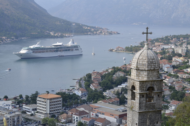 summer, temple, steamer, architecture, adriatic, panorama, nature, kotor, city, mode of transportation, steamer in the sea, sailboat, beauty in nature