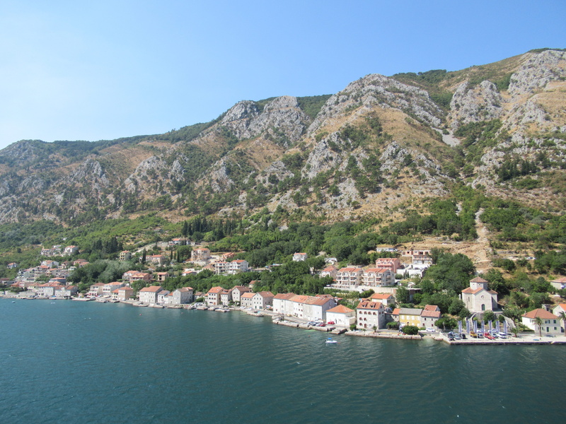 architecture, nature, beauty in nature, outdoors, mountain, clear sky, mountain range, no people, transportation, maritime city, 5K, kotor, montenegro
