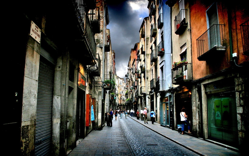 girona, pathwa, 1080P, concrete, travel and world, gray
