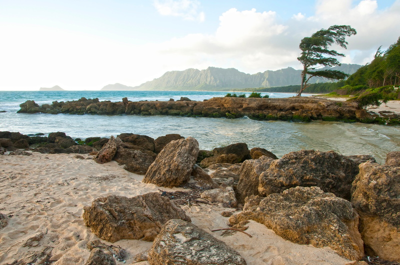 nature, 4K, rocky coastline, travel, sand, rock, cloud - sky, tranquil scene, rock - object, sunny, sky, day, Beach, plant, island, land, tree, tranquility