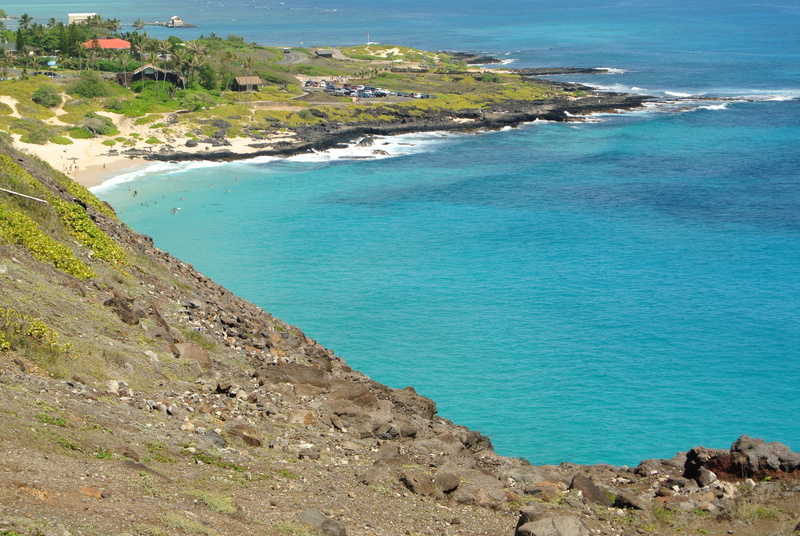 view, Sea, land, blue, Hawai, day, South, outdoors, plant, nature, tranquil scene, tranquility, water, turquoise colored, scenics - nature, View, rock