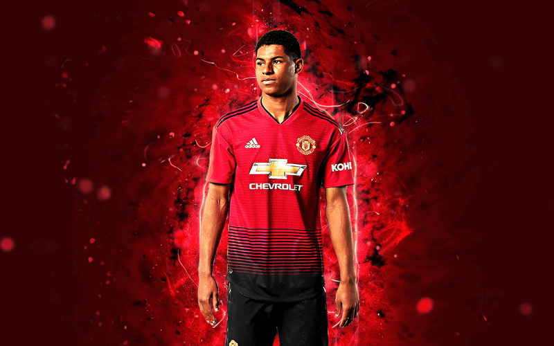 Manchester United F.C., Soccer, 4K, Marcus Rashford