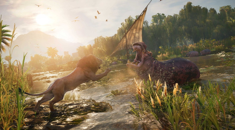 day, 4K, people, mammal, animals in the wild, adventure, two animals, outdoors, animal wildlife, sunlight, assassins creed origins 4k download best hd desktop
