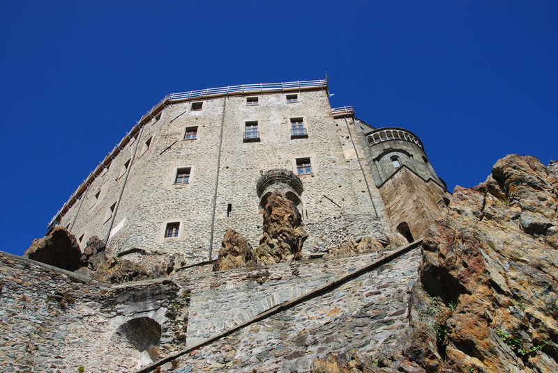 building, sacra san michele, piemonte, ancient, old, sky, friars, nature, outdoors, ruined, solid, monastery, 4K, day, blue, torino, ancient civilization