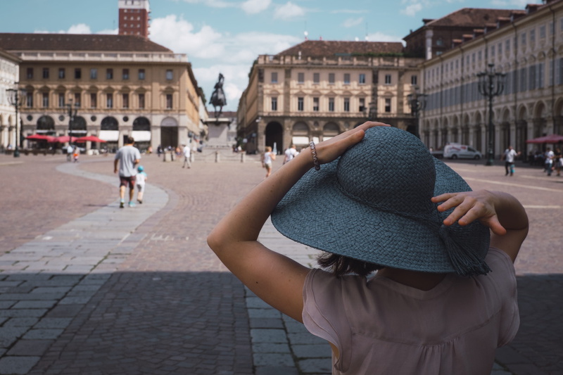 street, child, old, day, vintage, group of people, women, large group of people, square, piedmont, carlo, royal, built structure, female, town, retro, san