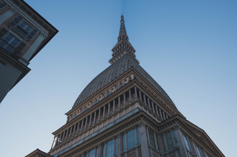 spirituality, clear sky, sky, low angle view, belief, religion, travel destinations, mole antonelliana, no people, place of worship, italy, building exterior