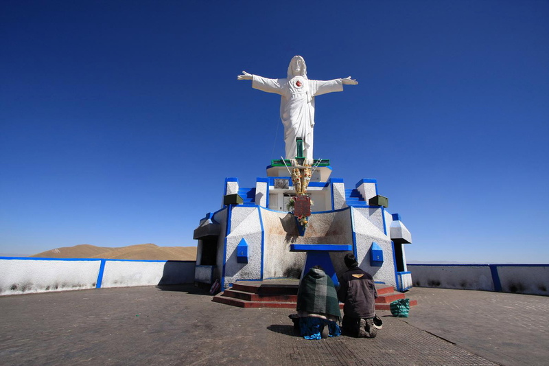 human representation, Juliaca, religion, belief, photos, outdoors, White Christ, airplane, art and craft, spirituality, crucifix, representation, Peru