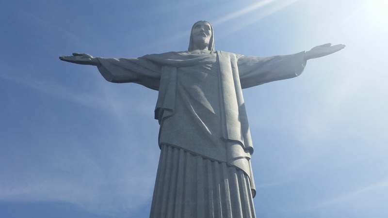 brazil, architecture, corcovado, outdoors, summer, creativity, sculpture, religion, travel destinations, sky, low angle view, day, beach, monument, rio