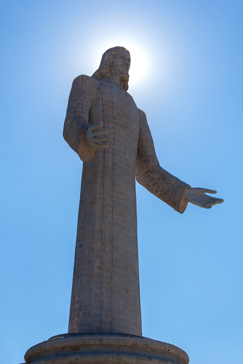 pray, priest, clear sky, sculpture, art and craft, god, human representation, pastor, méxico, architecture, no people, day, sun, 2K, love, redeemer, faith
