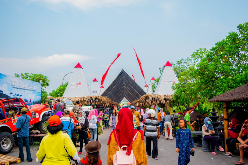 celebration, day, red, 5K, large group of people, festival, plant, sky, indonesia, women, lifestyles, arts culture and entertainment, nature, outdoors