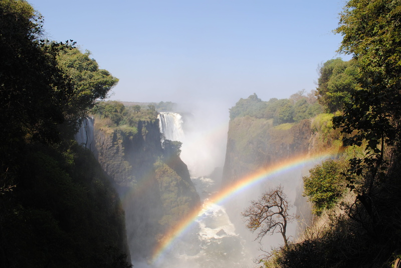 environment, beauty in nature, Zimbabwe, waterfall, plant, Victoria Falls, water, border, river, victoria falls, waterfalls, rainbow, non-urban scene, motion