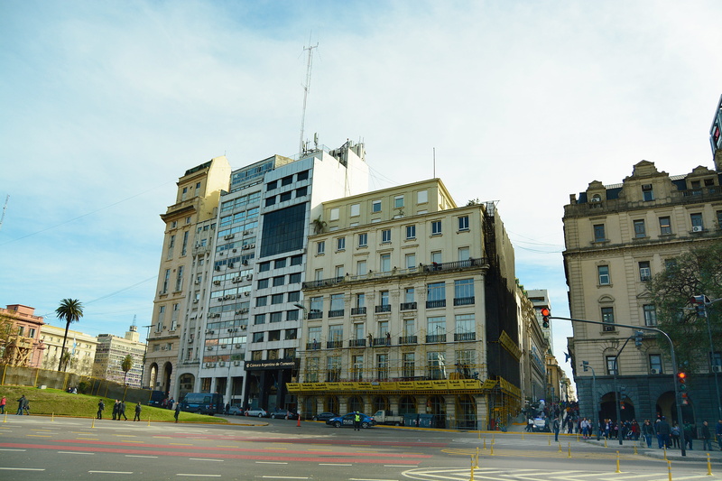 building, sunlight, incidental people, sky, low angle view, puerto madero, street, argentina, city, buildings, residential district, buenos aires, group of people