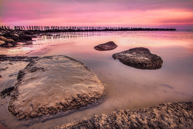 seascape, landscape, nature, 5K, beach, sea, body of water, coastline, dusk, water, photography, sunset, sand, rocks, st brides, outdoors, body, sky, scenics