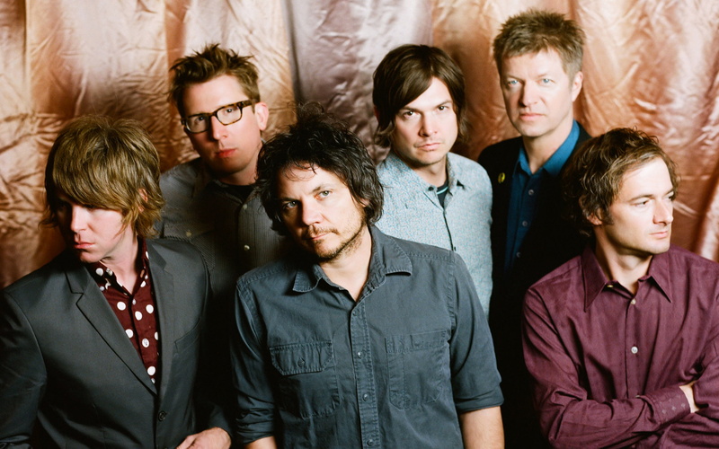 togetherness, mature adult, young women, young men, mature men, shirt, females, women, gray, dress, group of people, wilco, rock band, waist up, group