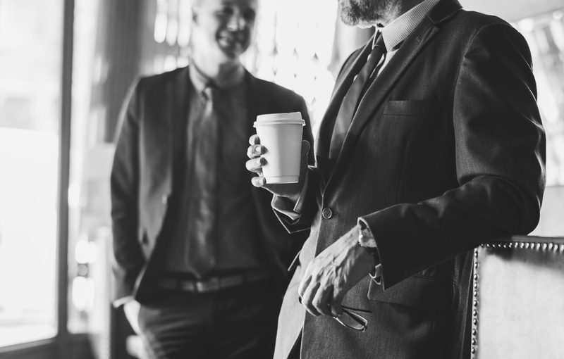 cheerful, indoors, eyeglasses, drink, hands, beard, communication, focus on foreground, caucasian, businessman, 4K, people, business person, coffee - drink