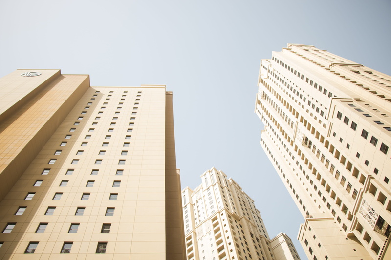 business, no people, tower, residential district, window, dubai, outdoors, office, sky, apartment, nature, building exterior, low angle view, 5K, high