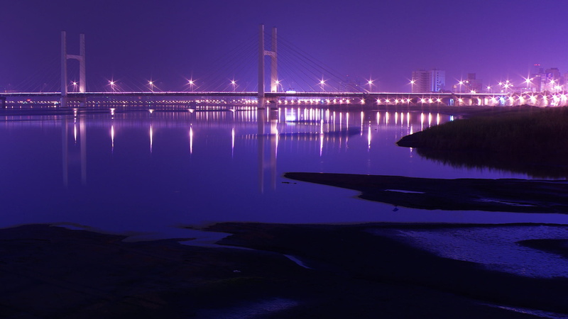 connection, outdoors, dubai, coast, building, sea, town, pier, night, reflection, buildings, europe, nature, dark, no people, built structure, urban, tower
