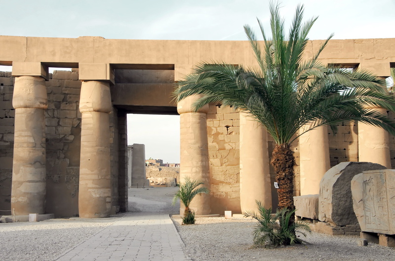 building, architecture, in a row, architectural column, nature, religion, temple, no people, tree, history, colonnade, egypt, ancient civilization, sky