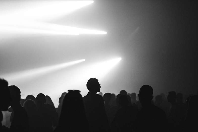 stage, nightlife, group of people, stage light, rock music, illuminated, silhouette, large group of people, light - natural phenomenon, audience, event
