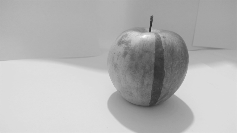 shadow, vegetable, single object, apple - fruit, focus on foreground, food and drink, wall - building feature, healthy eating, nature, no people