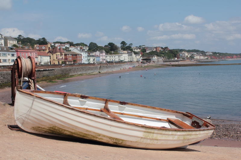 scene, water, cloud - sky, nautical vessel, land, estuary, warren, english, saltwater, devon, city, rowboat, sand, holiday, coast, scenery, travel, sky