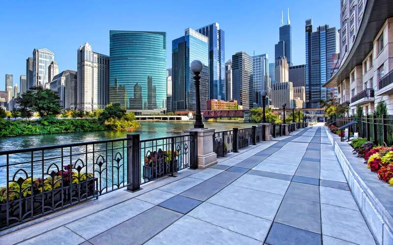 building, city life, building exterior, railing, travel destinations, no people, cityscape, office building exterior, city, black, financial district, built structure