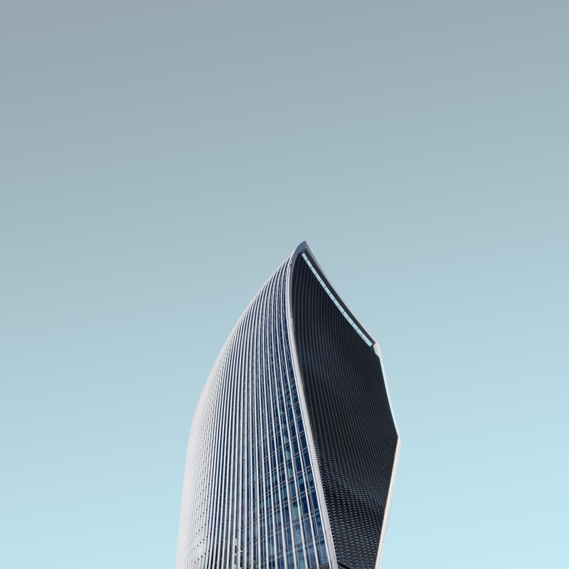 concrete, business, clear sky, no people, front, worm, windows, building exterior, design, tower, photography, glass, outdoors, structure, city, low angle view
