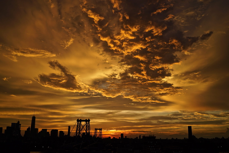 building, new york, 4K, cityscape, city, manhattan, bridge, architecture, skyline, built structure, williamsburg, no people, idyllic, cloud - sky, sky