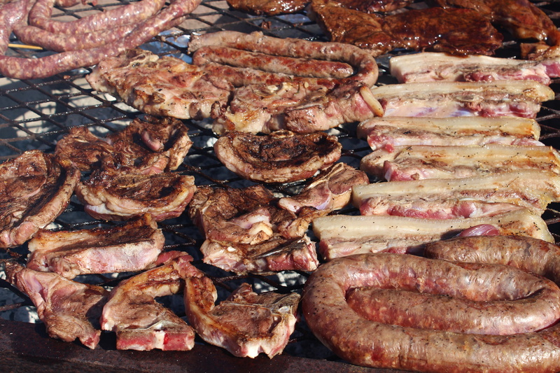 hot, choice, full frame, sausage, high angle view, ready-to-eat, food and drink, indulgence, cutlets, pig, grill, beef, 5K, meat products, no people, still life