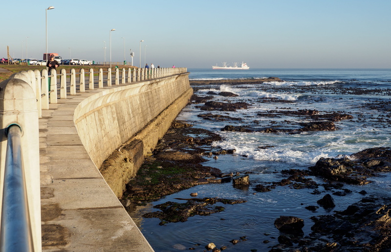no people, architecture, building exterior, 4K, horizon over water, harbour, ship, power in nature, sand, reflection, clear sky, breakwater, nature, waves